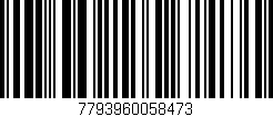 Código de barras (EAN, GTIN, SKU, ISBN): '7793960058473'