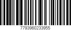 Código de barras (EAN, GTIN, SKU, ISBN): '7793960233955'
