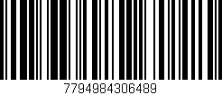 Código de barras (EAN, GTIN, SKU, ISBN): '7794984306489'