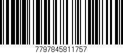 Código de barras (EAN, GTIN, SKU, ISBN): '7797845811757'