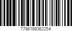 Código de barras (EAN, GTIN, SKU, ISBN): '7798168362254'
