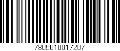 Código de barras (EAN, GTIN, SKU, ISBN): '7805010017207'