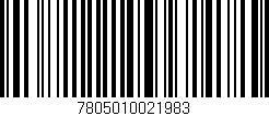 Código de barras (EAN, GTIN, SKU, ISBN): '7805010021983'