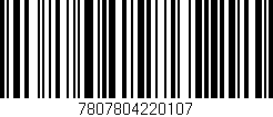 Código de barras (EAN, GTIN, SKU, ISBN): '7807804220107'