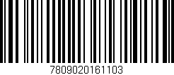 Código de barras (EAN, GTIN, SKU, ISBN): '7809020161103'