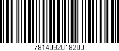 Código de barras (EAN, GTIN, SKU, ISBN): '7814092018200'