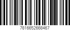 Código de barras (EAN, GTIN, SKU, ISBN): '7816652668467'