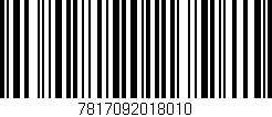 Código de barras (EAN, GTIN, SKU, ISBN): '7817092018010'