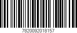 Código de barras (EAN, GTIN, SKU, ISBN): '7820092018157'