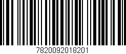 Código de barras (EAN, GTIN, SKU, ISBN): '7820092018201'