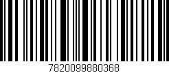 Código de barras (EAN, GTIN, SKU, ISBN): '7820099880368'