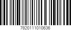 Código de barras (EAN, GTIN, SKU, ISBN): '7820111010636'