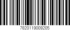 Código de barras (EAN, GTIN, SKU, ISBN): '7820119009205'