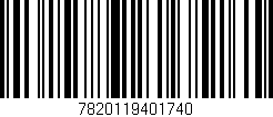 Código de barras (EAN, GTIN, SKU, ISBN): '7820119401740'