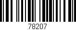 Código de barras (EAN, GTIN, SKU, ISBN): '78207'
