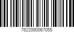 Código de barras (EAN, GTIN, SKU, ISBN): '7822080067055'