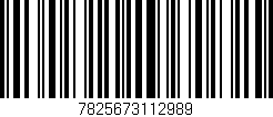 Código de barras (EAN, GTIN, SKU, ISBN): '7825673112989'