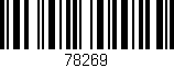 Código de barras (EAN, GTIN, SKU, ISBN): '78269'