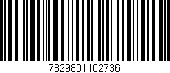 Código de barras (EAN, GTIN, SKU, ISBN): '7829801102736'