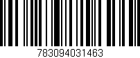 Código de barras (EAN, GTIN, SKU, ISBN): '783094031463'