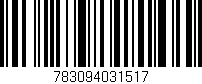 Código de barras (EAN, GTIN, SKU, ISBN): '783094031517'