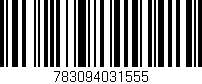 Código de barras (EAN, GTIN, SKU, ISBN): '783094031555'