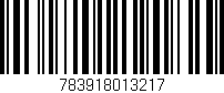 Código de barras (EAN, GTIN, SKU, ISBN): '783918013217'