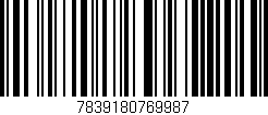 Código de barras (EAN, GTIN, SKU, ISBN): '7839180769987'