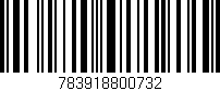 Código de barras (EAN, GTIN, SKU, ISBN): '783918800732'