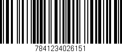 Código de barras (EAN, GTIN, SKU, ISBN): '7841234026151'