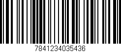 Código de barras (EAN, GTIN, SKU, ISBN): '7841234035436'