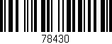 Código de barras (EAN, GTIN, SKU, ISBN): '78430'