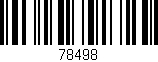 Código de barras (EAN, GTIN, SKU, ISBN): '78498'