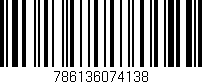 Código de barras (EAN, GTIN, SKU, ISBN): '786136074138'