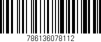 Código de barras (EAN, GTIN, SKU, ISBN): '786136078112'
