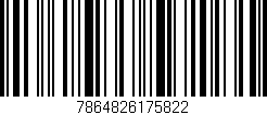 Código de barras (EAN, GTIN, SKU, ISBN): '7864826175822'