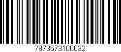 Código de barras (EAN, GTIN, SKU, ISBN): '7873573100032'