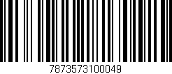 Código de barras (EAN, GTIN, SKU, ISBN): '7873573100049'