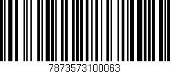 Código de barras (EAN, GTIN, SKU, ISBN): '7873573100063'