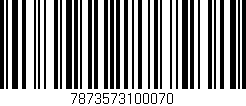 Código de barras (EAN, GTIN, SKU, ISBN): '7873573100070'