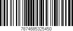 Código de barras (EAN, GTIN, SKU, ISBN): '7874685325450'