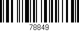 Código de barras (EAN, GTIN, SKU, ISBN): '78849'