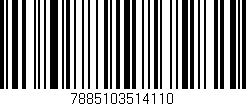 Código de barras (EAN, GTIN, SKU, ISBN): '7885103514110'