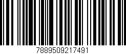 Código de barras (EAN, GTIN, SKU, ISBN): '7889509217491'