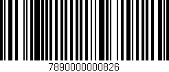 Código de barras (EAN, GTIN, SKU, ISBN): '7890000000826'