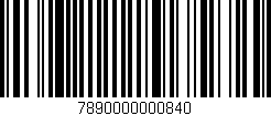Código de barras (EAN, GTIN, SKU, ISBN): '7890000000840'