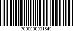 Código de barras (EAN, GTIN, SKU, ISBN): '7890000001649'
