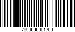 Código de barras (EAN, GTIN, SKU, ISBN): '7890000001700'