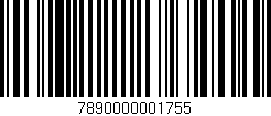 Código de barras (EAN, GTIN, SKU, ISBN): '7890000001755'