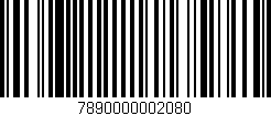 Código de barras (EAN, GTIN, SKU, ISBN): '7890000002080'